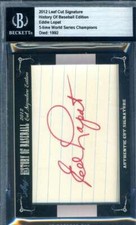 2012 Leaf History of Baseball Cut Signature Edition Baseball Cards 6