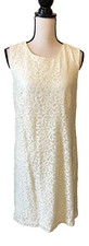 Ann Taylor LOFT Lace Dress, NEW, Ivory, Sleeveless, Size 8