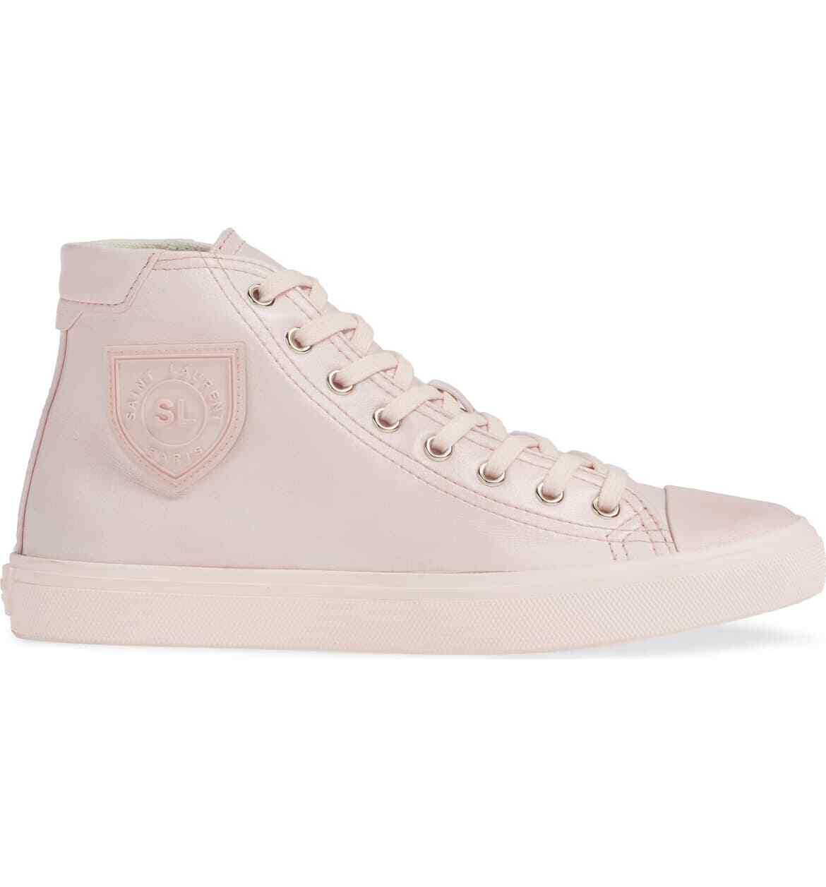 Sneaker alte Saint Laurent Fanne Rose taglia 37 prezzo al pubblico consigliato: $ 795 00