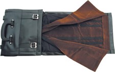 8" X 12" Knife Roll Black Vinyl Storage Carrying Case Holds Up To 60 Knives 90