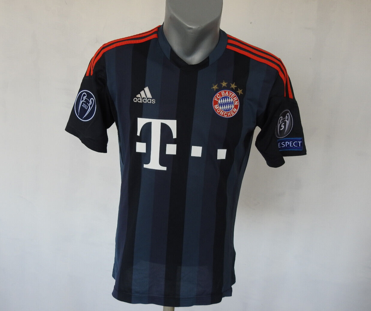 Bayern Munchen 2013 Away Jersey #19 Gotze Adidas Blue UCL Shirt