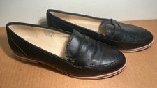 Nine West Black Leather Slip On Dress Shoe Loafer 8 M