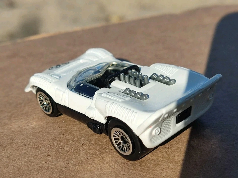 Hot Wheels Blanco Chaparral 2 1997 Malasia Diecast Vintage Retro Coche Deportivo Foto 2 de 4