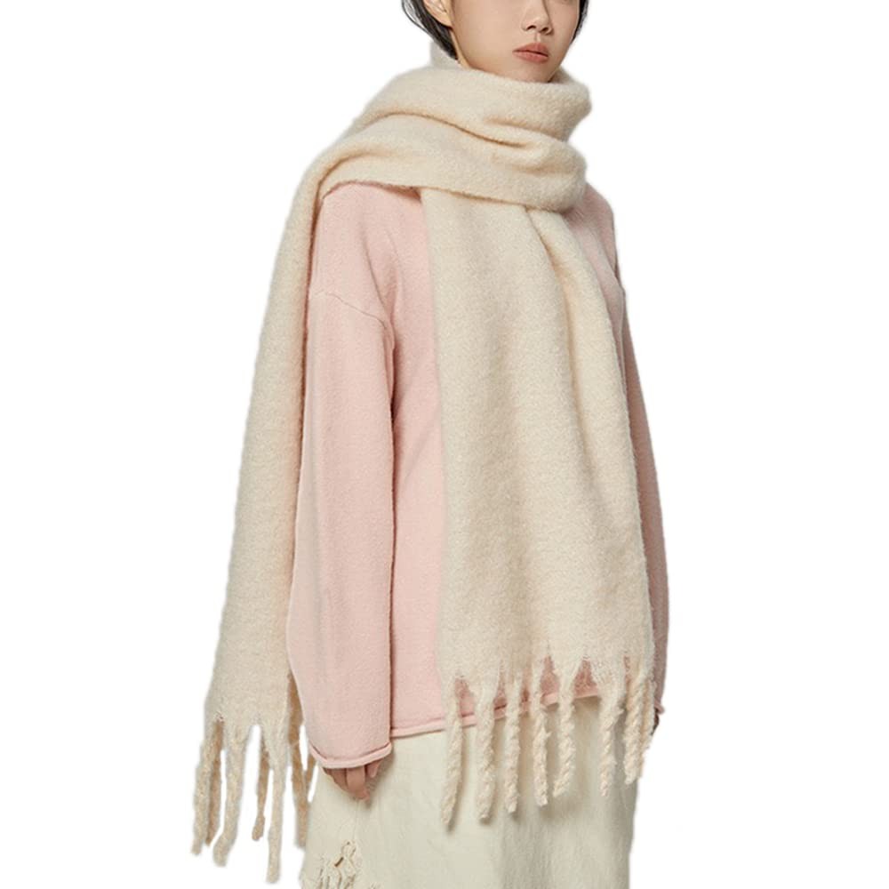 Large Chunky Scarf Oversized Fluffy Blanket Big Wool Thick Winter Warm Wraps