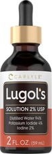 Lugols Iodine 2 Percent 2 Fl Oz Potassium Iodide and Solution