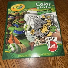 New Sealed TMNT Crayola Color Sticker Set