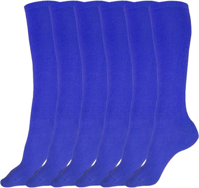 3 Pairs of Boys, Girls and Adult Solid Knee High Uniform Socks for School, Socce