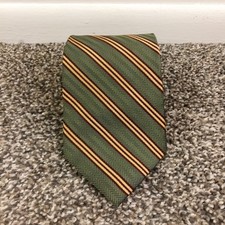 Vintage Brooks Brothers Makers Neck Tie Silk Herringbone Repp Striped 57L 3.75W