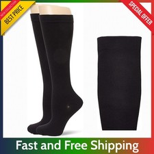 MediPeds Over the Calf OTC Mild Compression Socks, X-Large Mens 12-15, Black,