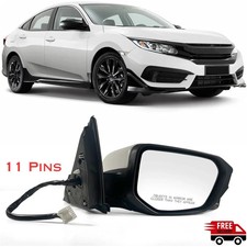 Passenger Side Door Mirror For 16-21 Honda Civic Sedan Coupe Hatchback Lx Ex Dx