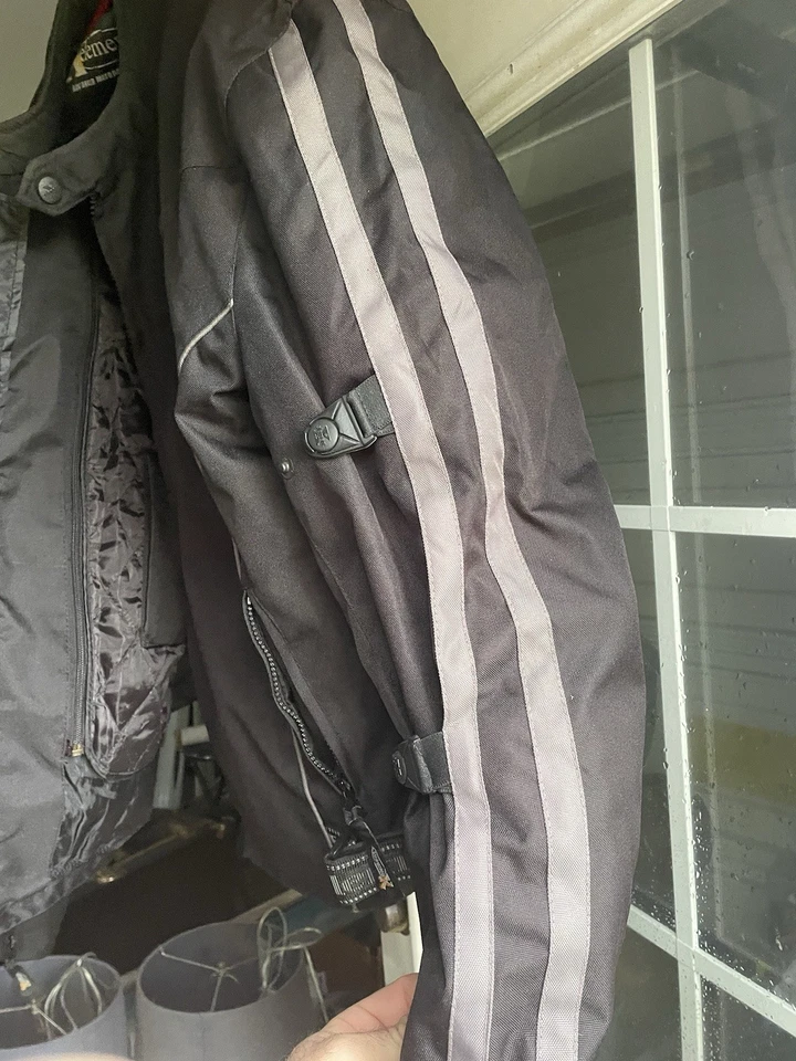 Xelement Motorcycle Jacket 5XL Black Armored Zip Out Liner Riding Street Gear - Image 4 of 4