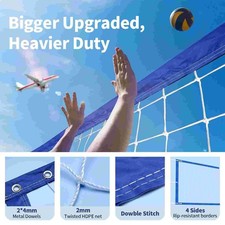 Volleyball Net Practice Portable Durability Premium Easy Setup Replacement Heavy
