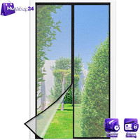 Fliegengitter BalkontüR Magnet 100X210Cm Ohne Bohren, Schwarz