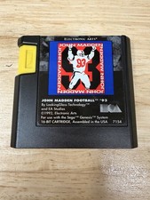 Madden NFL 93 Sega Genesis Cart Only Tested Working