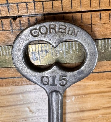    ️ Antique CORBIN SKELETON KEY #Q15 Rare Original Key