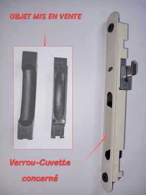 Poussoir de serrure pour baie coulissante en aluminium (Réparation) - Imagen 1 de 4