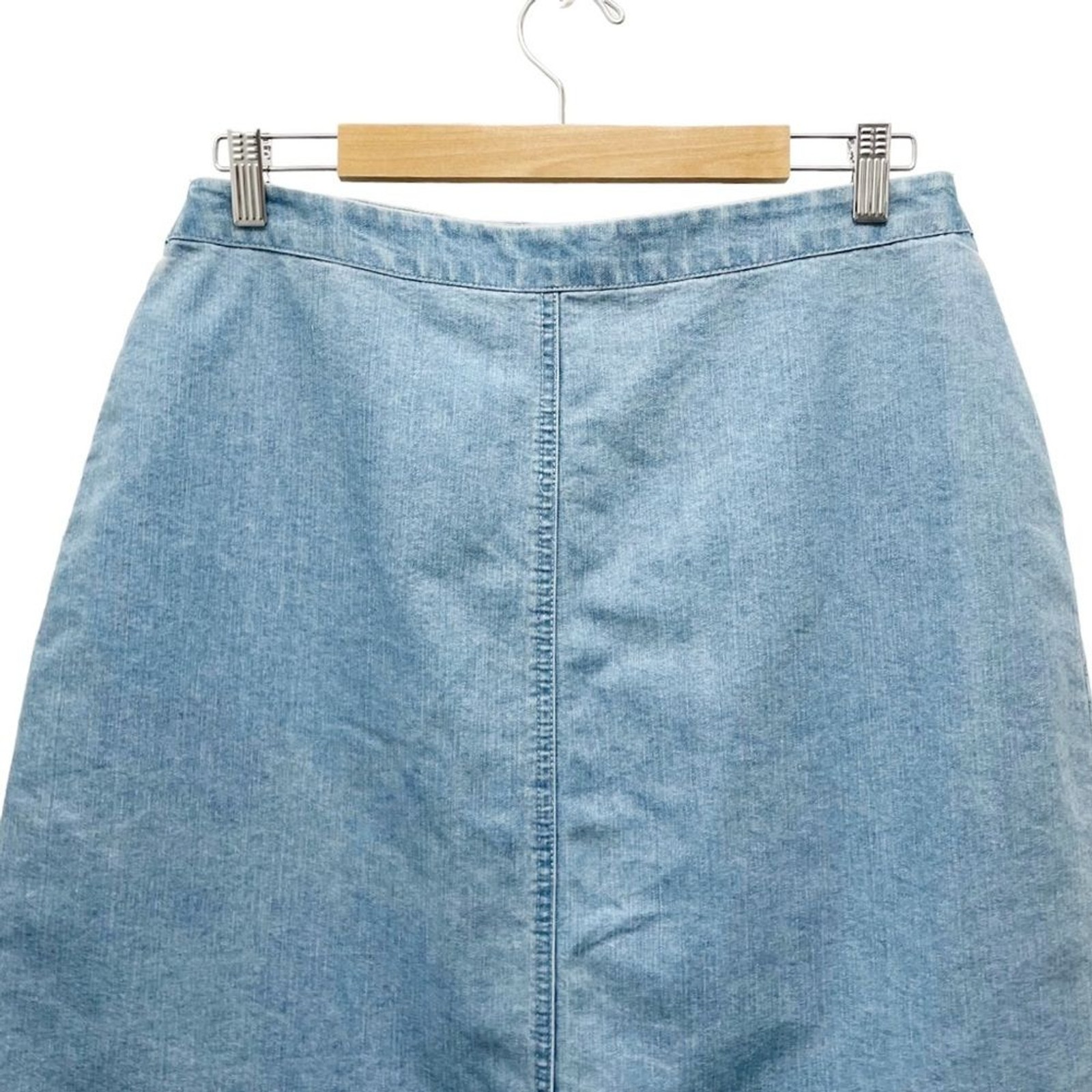 Vintage Basic Editions Light Wash Button Front Be… - image 5