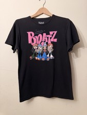 Bratz T-Shirt Unisex Adult Size Medium Black Retro Y2K Dolls Graphic Tee