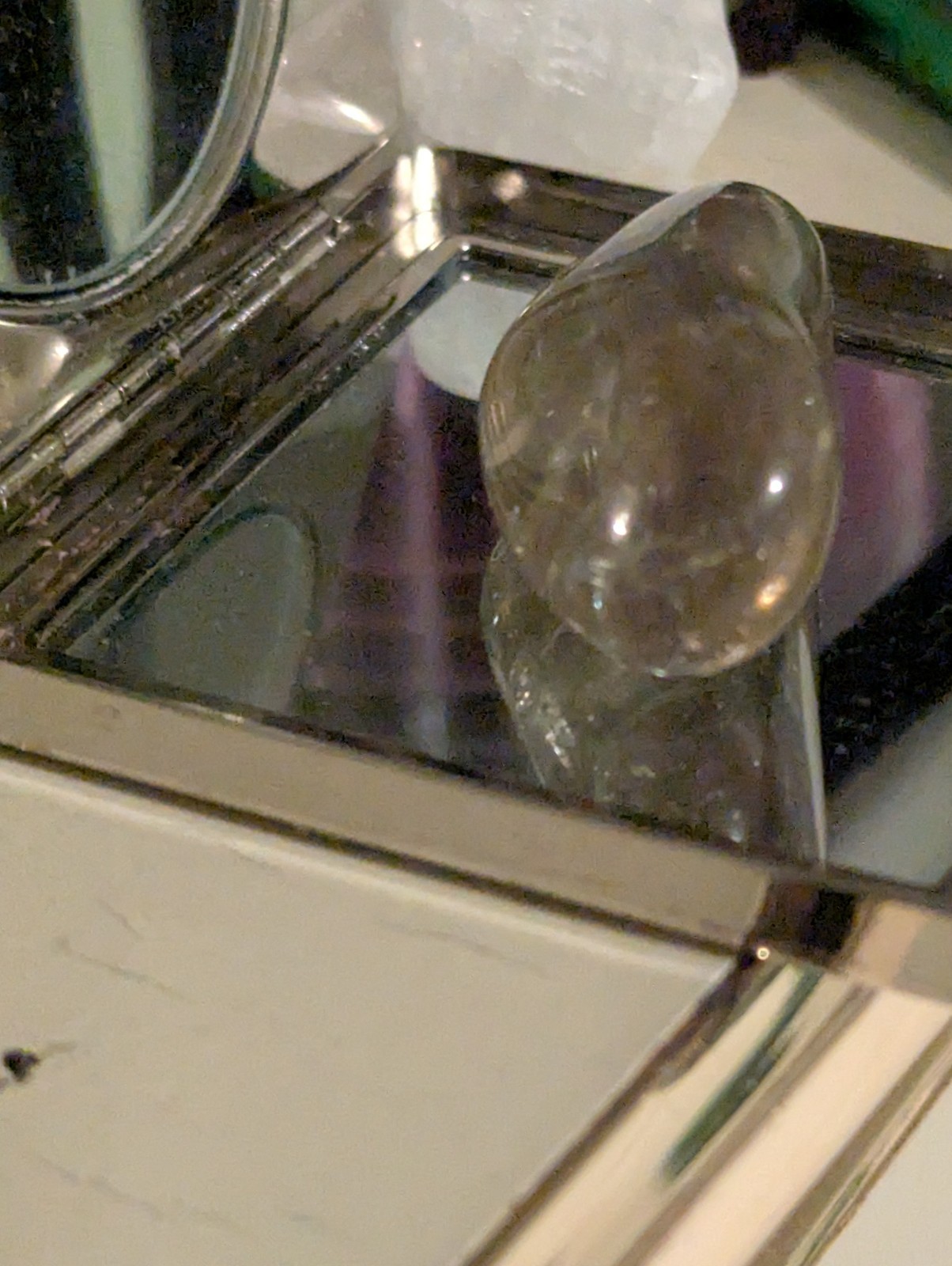 Irregular Ovular Transparent Stone - image 17