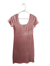 Wild Fable Pink Ribbed Bodycon Dress