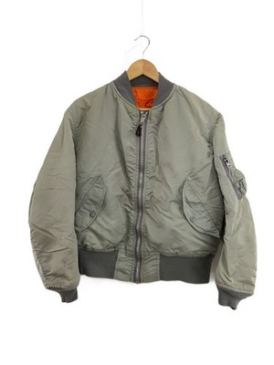 ALPHA Industries MA-1 Flight Jacket Nylon Green Size M