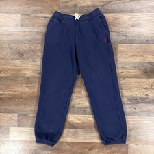Polo Ralph Lauren Sweatpants Boys Medium Blue Fleece Tapered Jogger