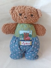 Sigikid Bär, Bärchen Greifling Grün Blau Frottee ohne  Kragen Vintage