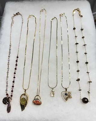 Assorted Lot Of Necklaces X6.  1- SAQ,  1- ATHENA DESIGNS