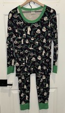Hanna Andersson Star Wars Christmas Holiday Pajamas Women  s Size Medium M Green