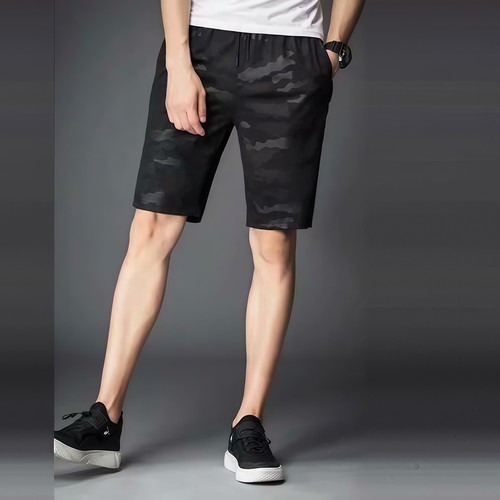 Camouflage Shorts Elastic Waistband Camouflage Print Fashion Style Daily Wear - Zdjęcie 4 z 19