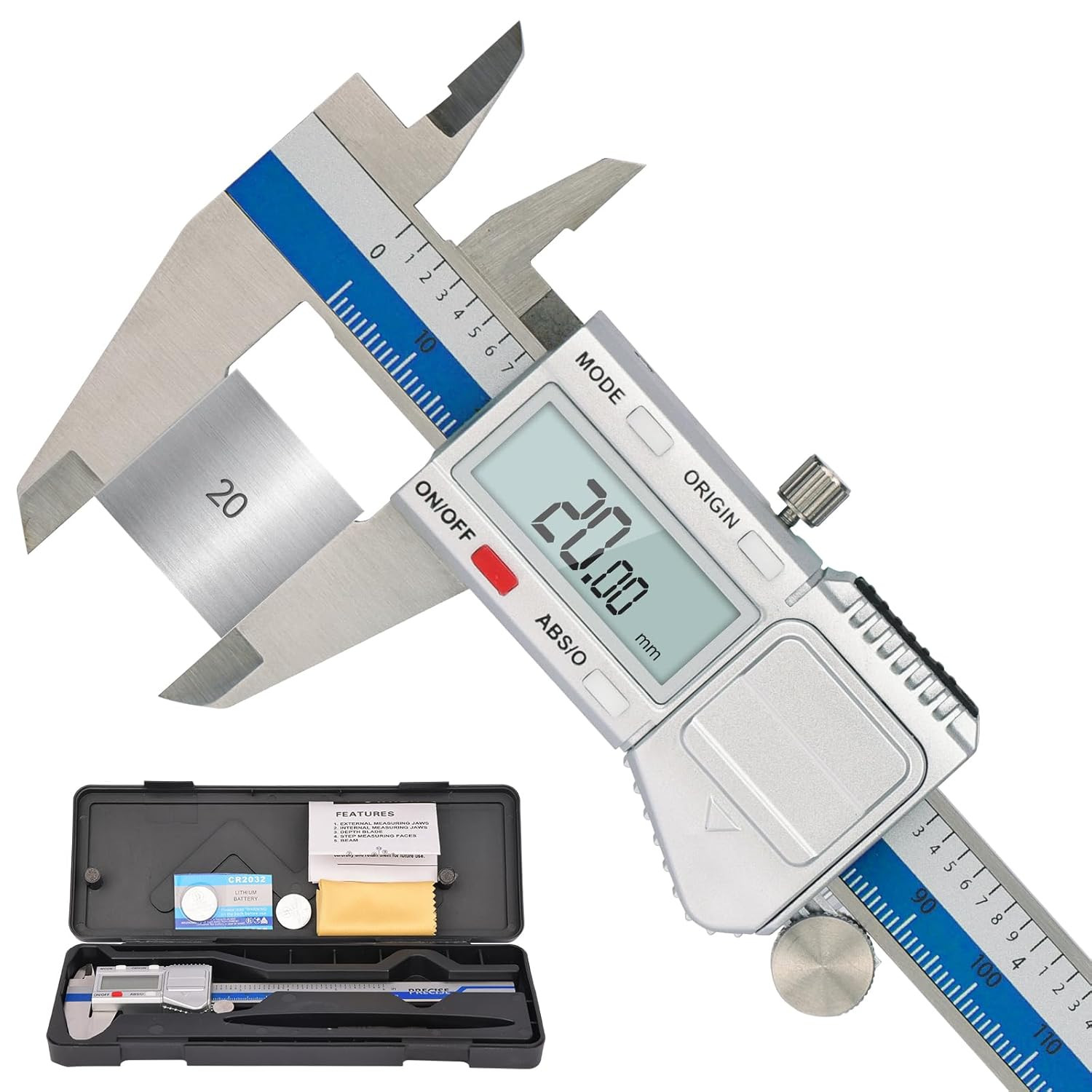 Calibro per Fai da Te Professionale - Acciaio IP54 150mm