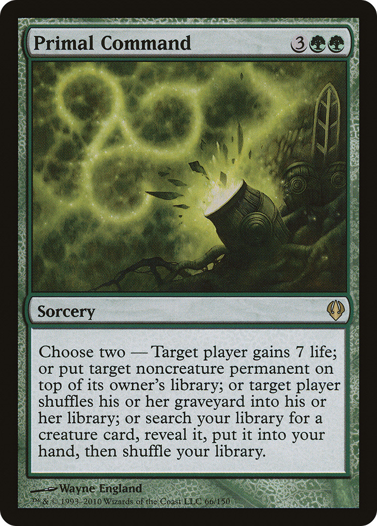 Primal Command #66 (MP) Archenemy ARC Magic MTG