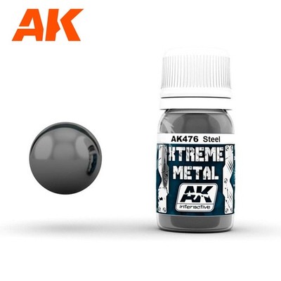 XTREME METAL - STEEL 30ML AK476 AK-476 AK Interactive