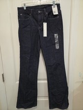 Calvin Klein Jeans Women's Size 6 Flare Leg Dark Wash Sits At Waist NWT