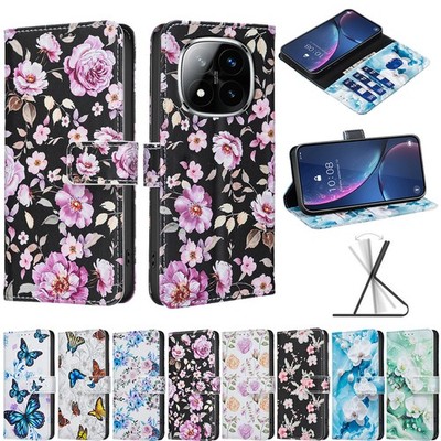 Hülle für Xiaomi 15 15T Pro POCO C85 C75 C55 F7 Flip Handy Tasche Schutzhüllen