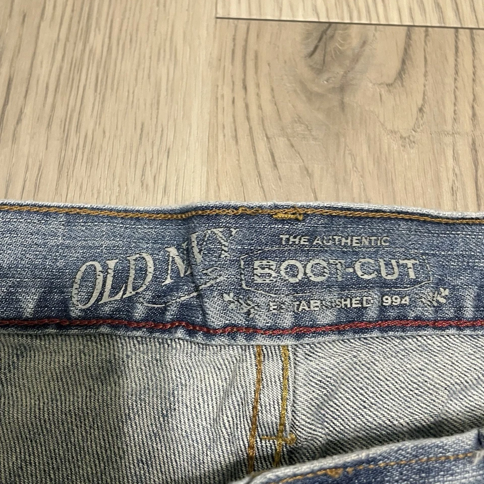 Pantalones de mezclilla Y2K Old Navy Bootcut para hombre talla 30x30 trabajo skate informales de colección Foto 3 de 4