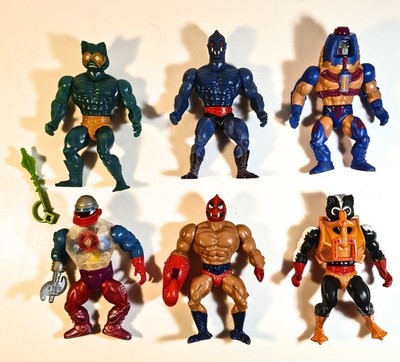 1981 - 1984 Mattel Masters of the universe lot of 6 vintage misc. action figures