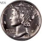 1939-D Mercury Dime ~ Borderline Uncirculated (AU++) ~~ 90% Silver