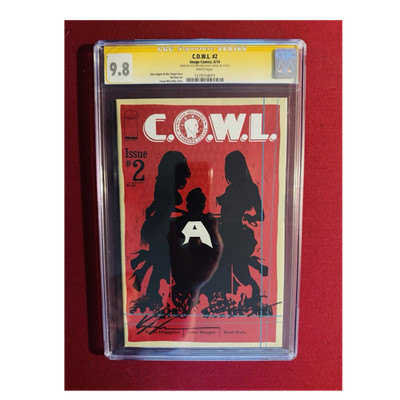 C.O.W.L. #2 CGC 9.8 SS Higgins Siegel Signed Image Comics 2014 Superhero Union