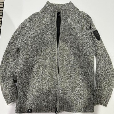 Lerros Cotton Blend Sweater mens sz 2XL grey full zip