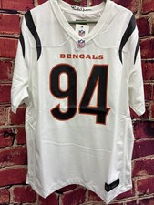 NEW Nike Sam Hubbard #94 Cincinnati Bengals White Game NFL Jersey Mens XXLARGE