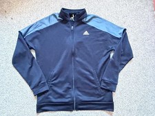 Adidas Blue Panel Full Zip Track Jacket Size Large