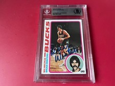 Brian Winters Bucks 1978-79 Topps NBA Card Signed Auto BAS Slabbed