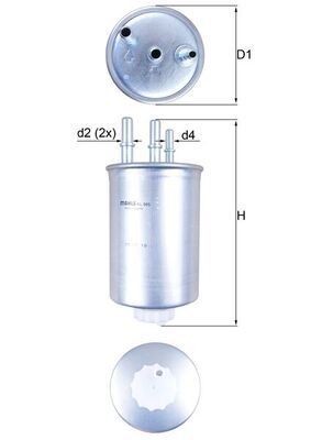 FUEL FILTER KL 505 FOR SSANGYONG ACTYON/SPORTS RODIUS KYRON REXTON/II/SUV/W 2.3L - Image 10