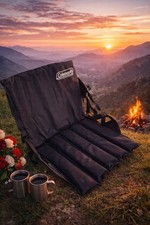 Coleman Foldable Portable Stadium Seat Black Polyester for Camping Outdoor