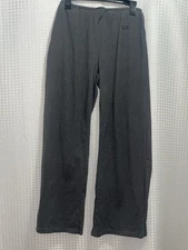 SHEIN Women’s Gray Fleece Lounge Pants Size M Soft Wide Leg