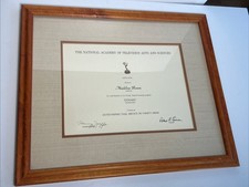 Framed EMMY AWARD certificate Dinah! 1975 - 76 Television Academy Best Talk Show