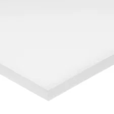 Zoro Select Bulk-Ps-Pe-419 White Hdpe Sheet Stock 32" L X 16" W X 3/8" Thick