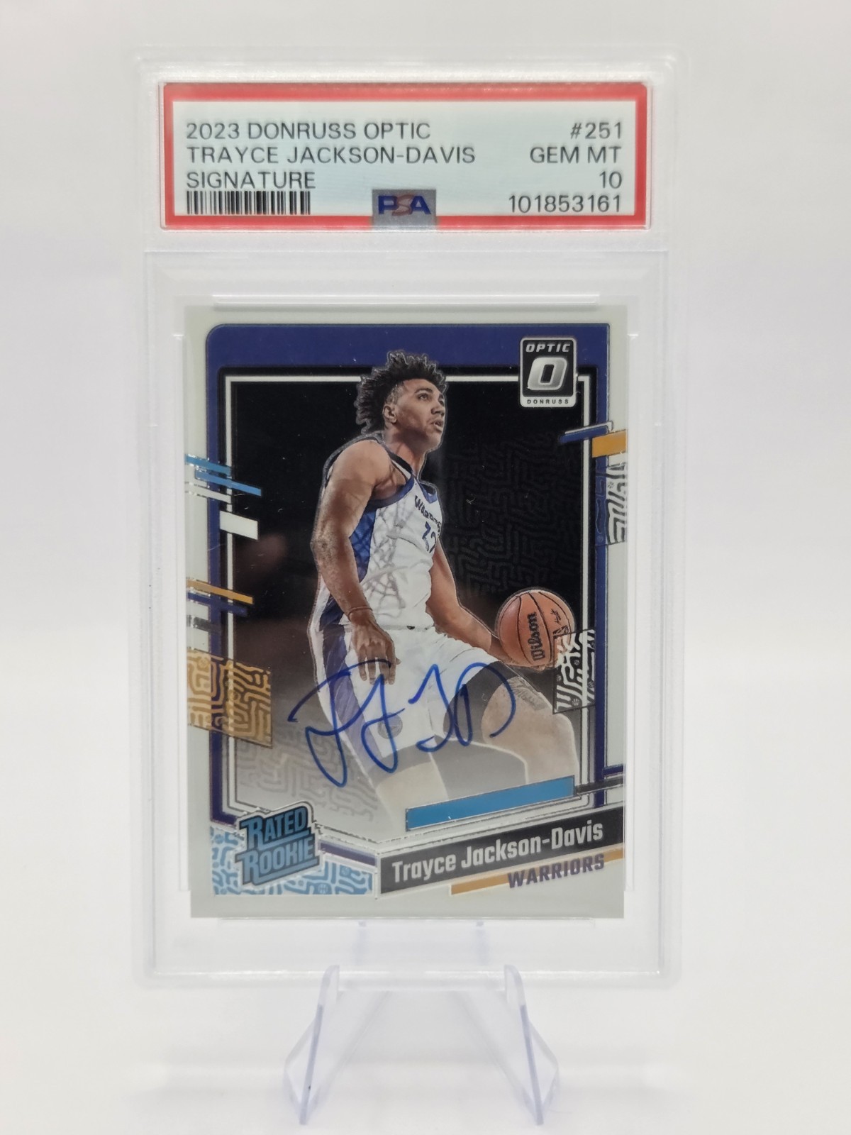 2023-24 Panini Donruss Optic - Rated Rookie Signatures Trayce Jackson-Davis RC