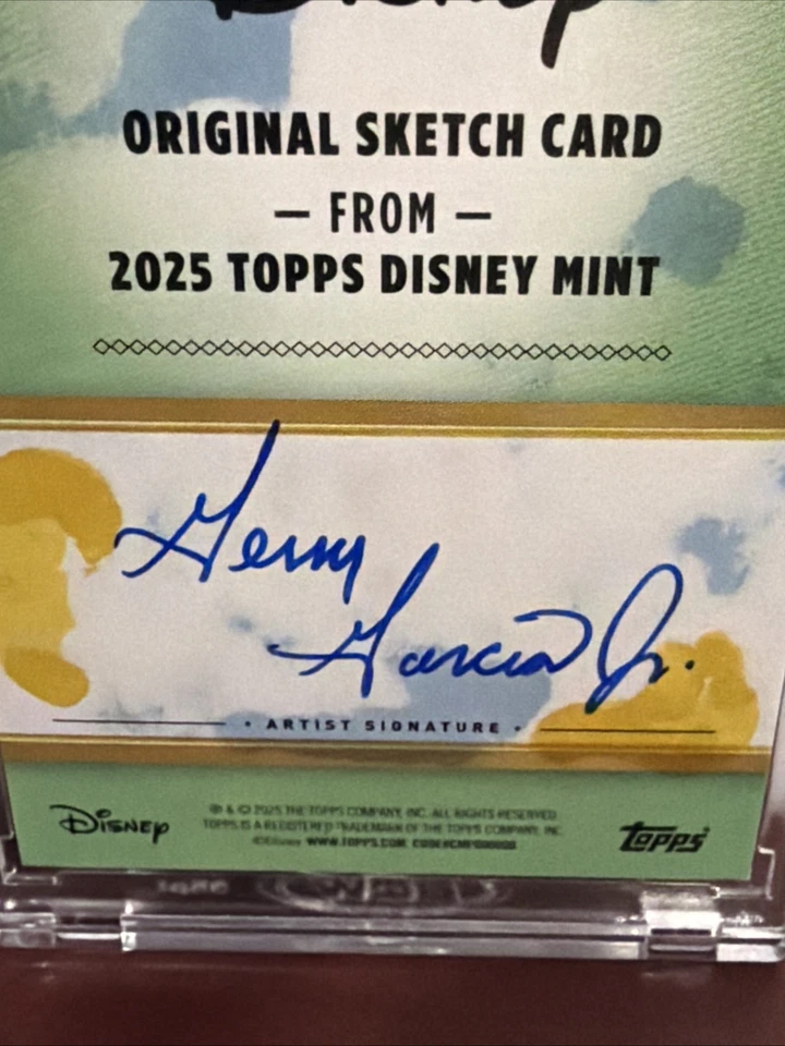2025 Topps Disney Mint NYCC Encased 1/1  Mickey Mouse Sketch - Gerry Garcia Jr - Image 3 of 3